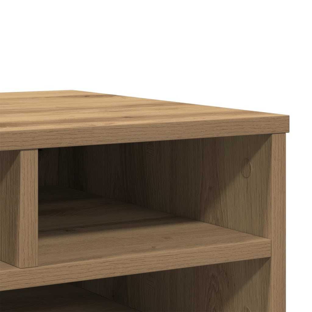 Supporto per Stampante Rovere Artigianale 49x40x22,5 cm Legno Ingegnerizzato