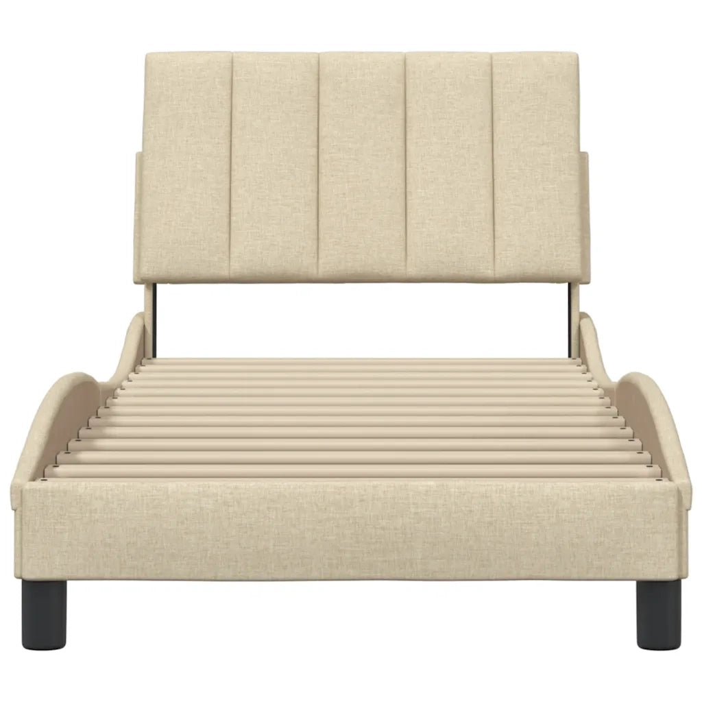 Giroletto senza Materasso Hanko Crema 80x200 cm in Tessuto 3310354