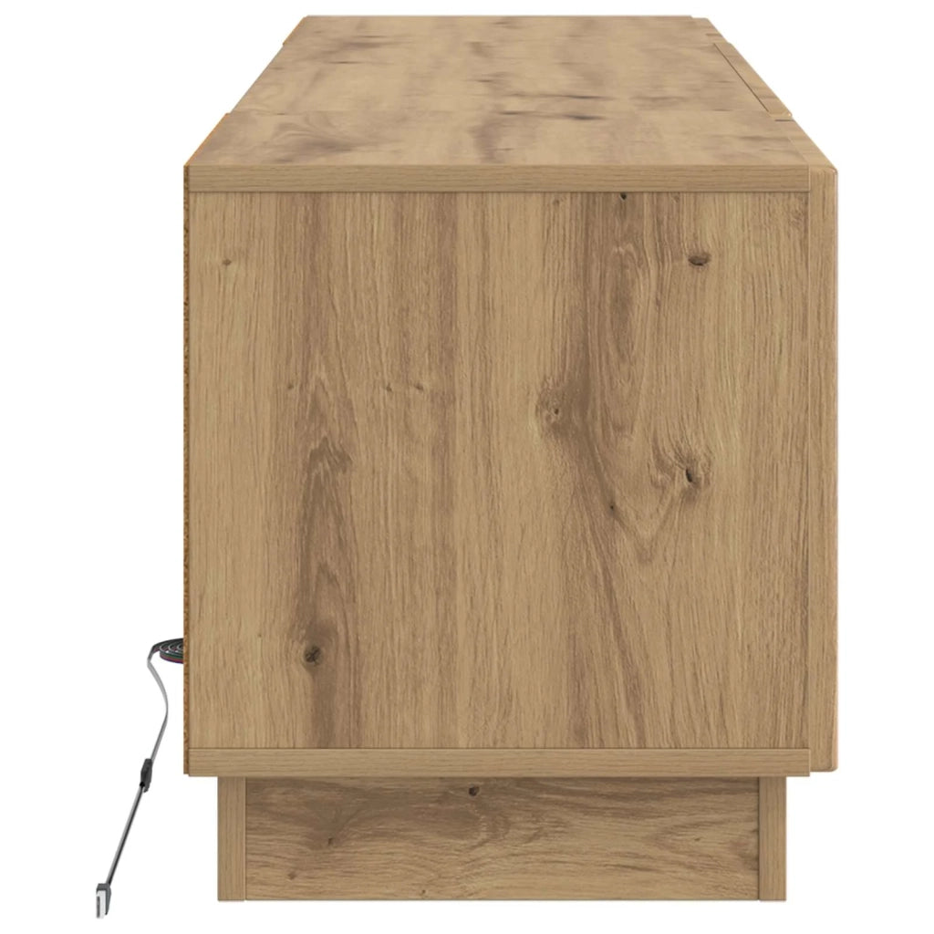 Mobile TV LED Rovere Artigianale Legno ingegnerizzato 897794