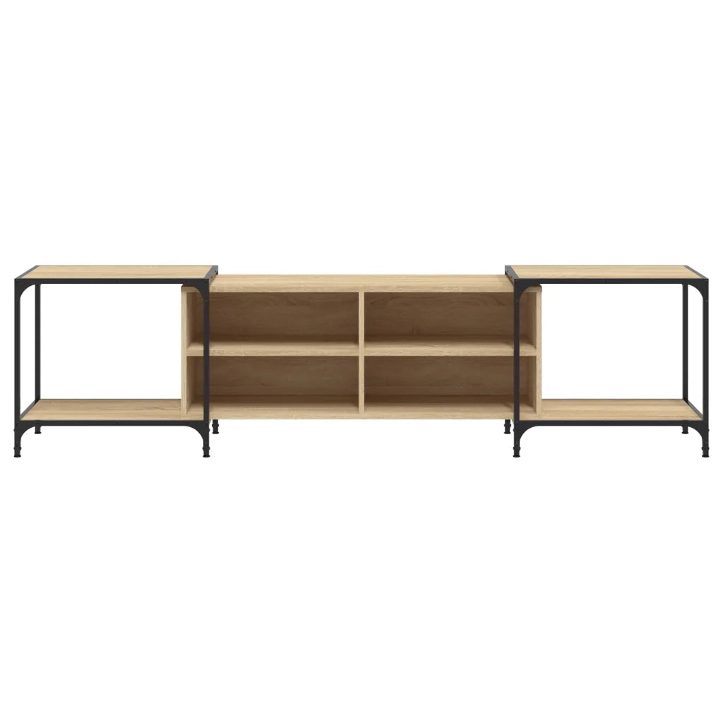 Mobile Porta TV Rovere Sonoma 203x37x50 cm in Legno Multistrato 837608