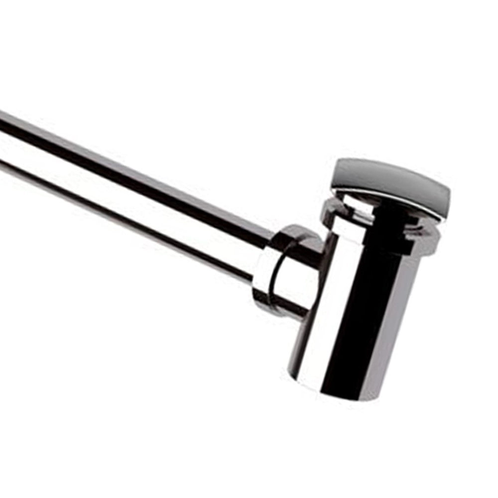 Sifone salvaspazio con piletta click-clack a s cromo