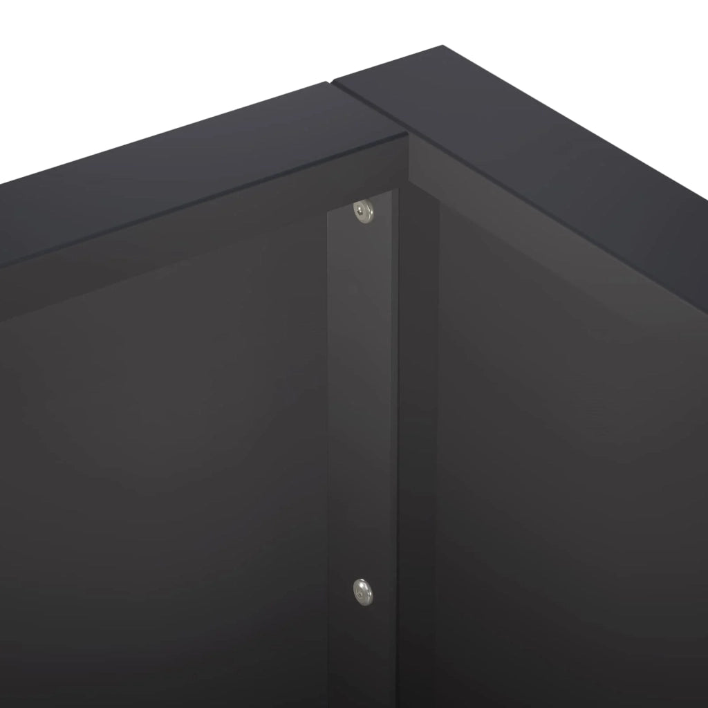 Muro di contenimento 4 pz 100 x 100 x 50 cm Acciaio Nero 3449212