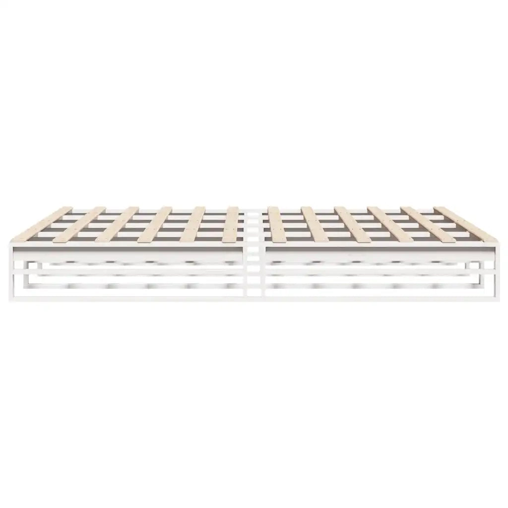 Letto senza Materasso Bianco 180x200 cm Legno Massello di Pino 3302319