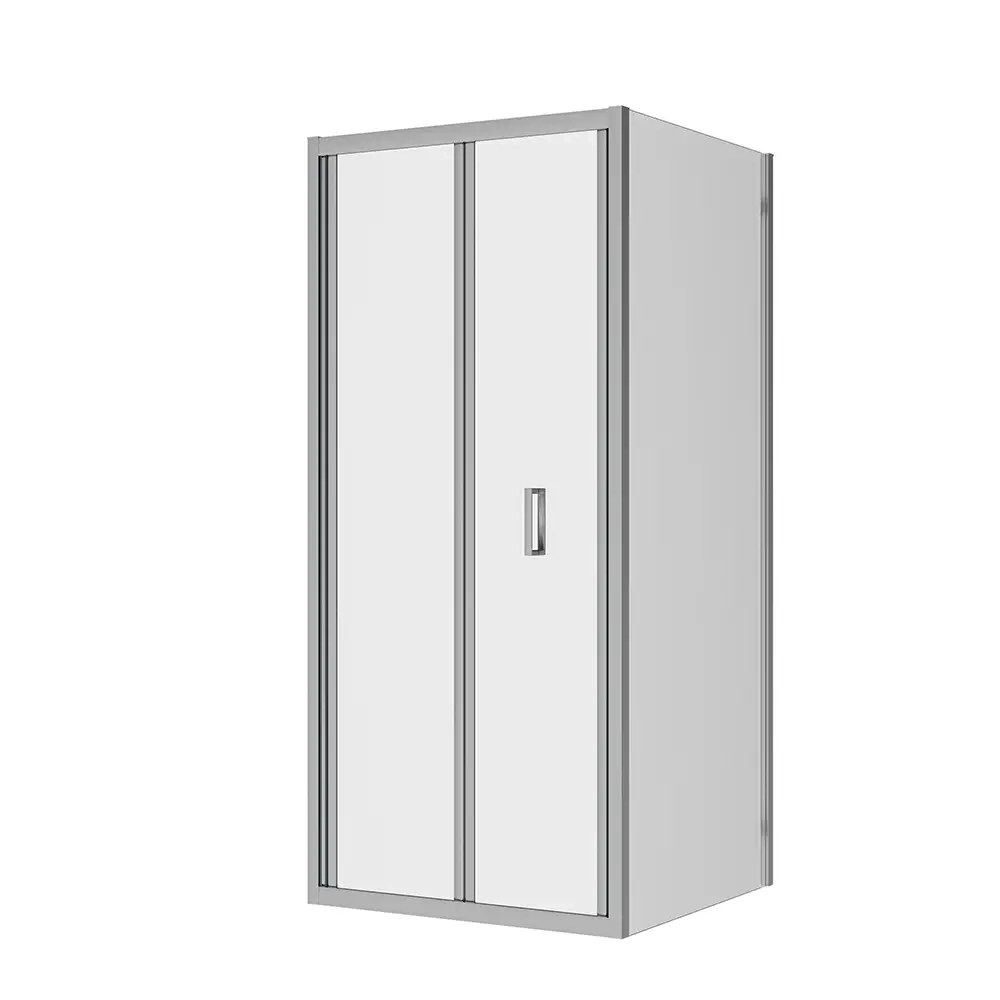 Box doccia 80x90 cm angolare apertura a libro vetro 6mm trasparente | Capri