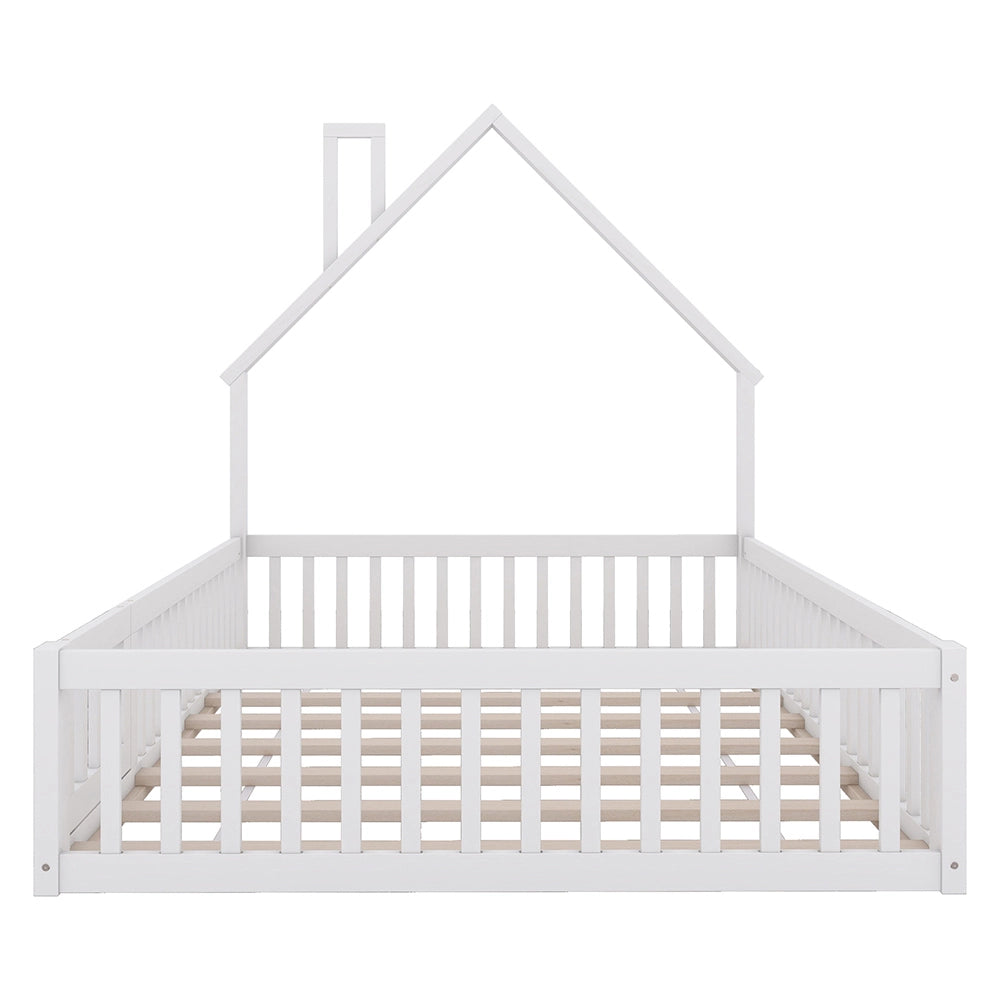 Letto a castello per bambini - Xylo - 140x200 cm - Pino bianco