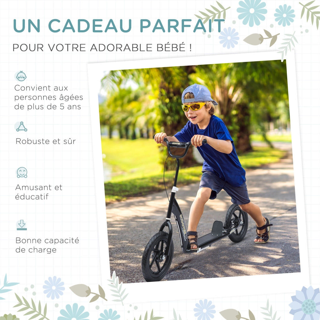 Trottinette Bambini ¨C zephmum ¨C 30 cm, Acero, Nero