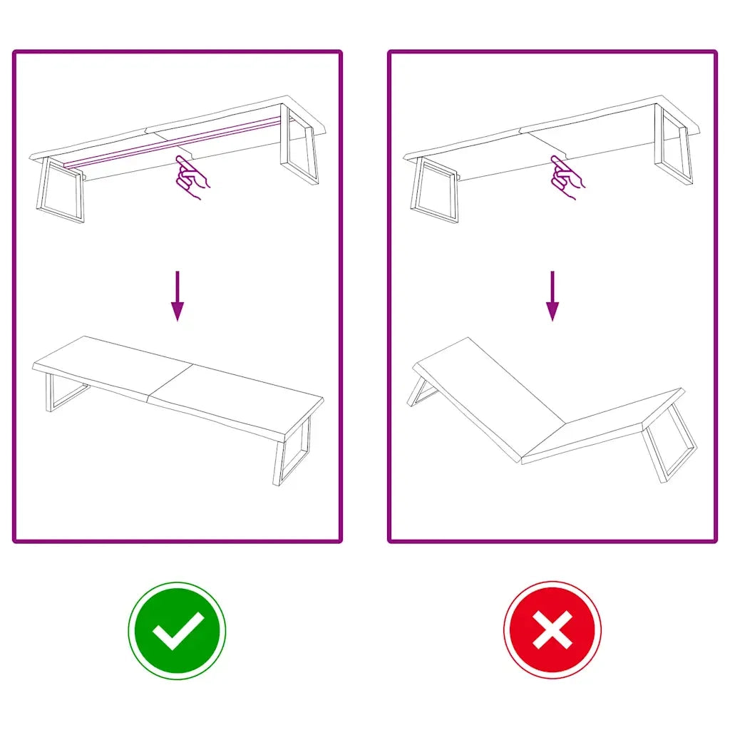 Piano Bagno Marrone Scuro 200x60x(2-4)cm Legno Trattato CFW1470683