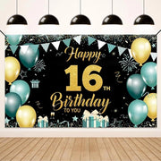 Decorazione di Compleanno in Bambù con Motivi di Foglia e Fiamma, 1,5 m, 2,5 m, 3 m