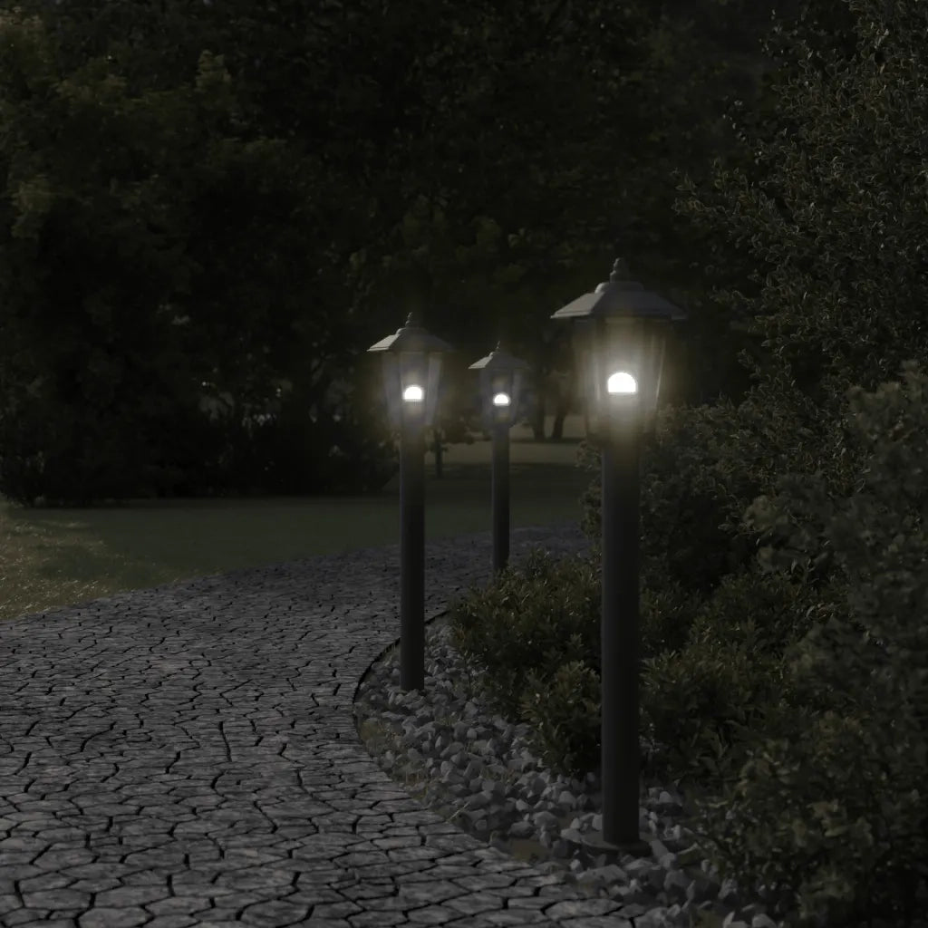 Lampada da Terra per Esterni Nera 80 cm in Acciaio Inox 4006385