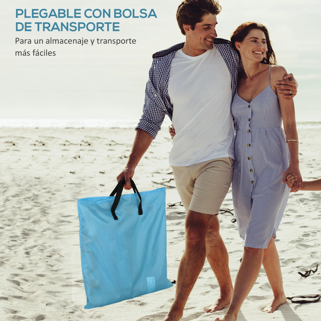Divano 2 posti reclinabile ¨C zephmum ¨C 134x48x33-43 cm blu