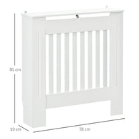 Copritermosifone in Legno MDF Bianco 78x19x81 cm