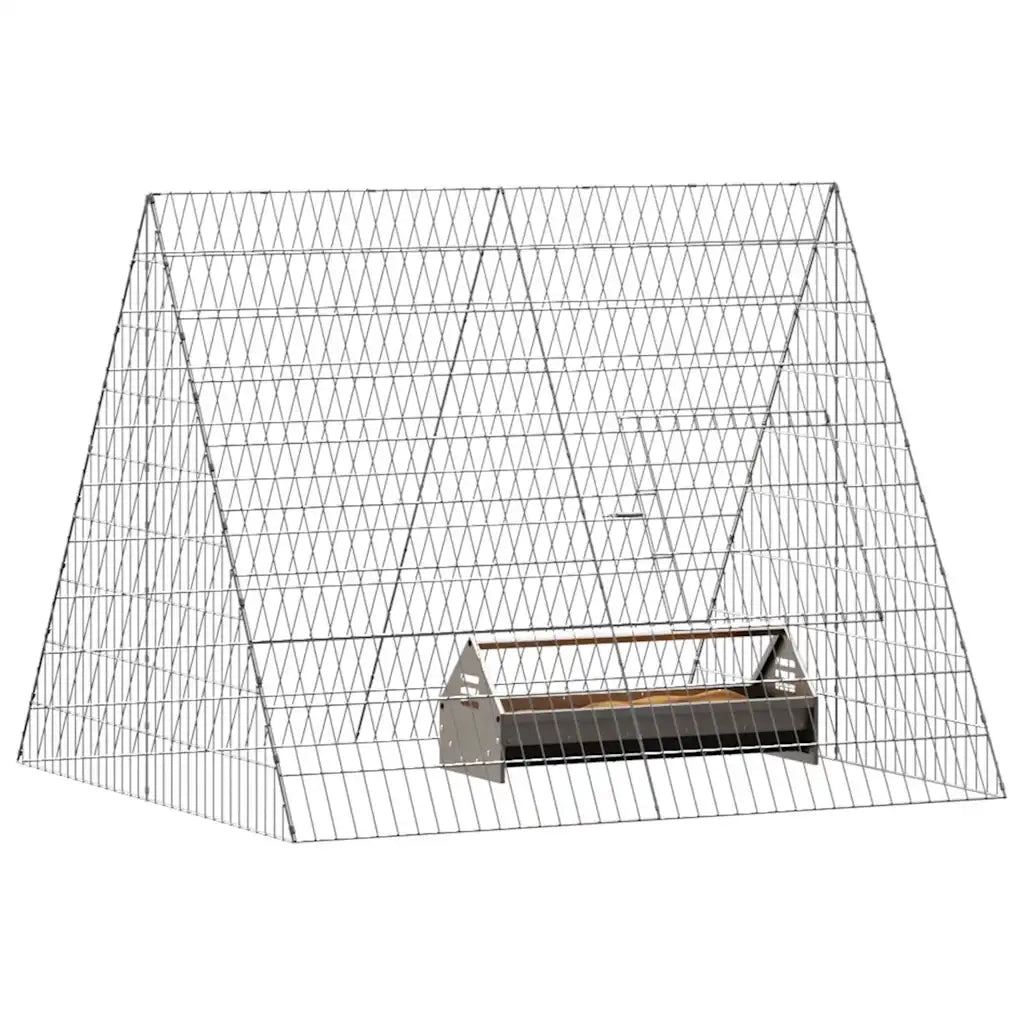 Gabbia per polli Argento 110 x 100 x 85 cm Acciaio zincato