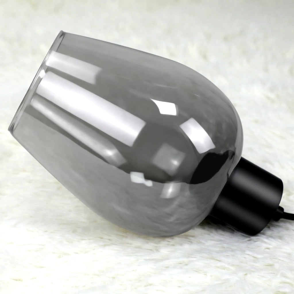 ZMH Lampada a Sospensione 1 Luce Vintage Vetro Fum¨¦ E27 per Sala da Pranzo Cucina Hotel Senza Lampadina
