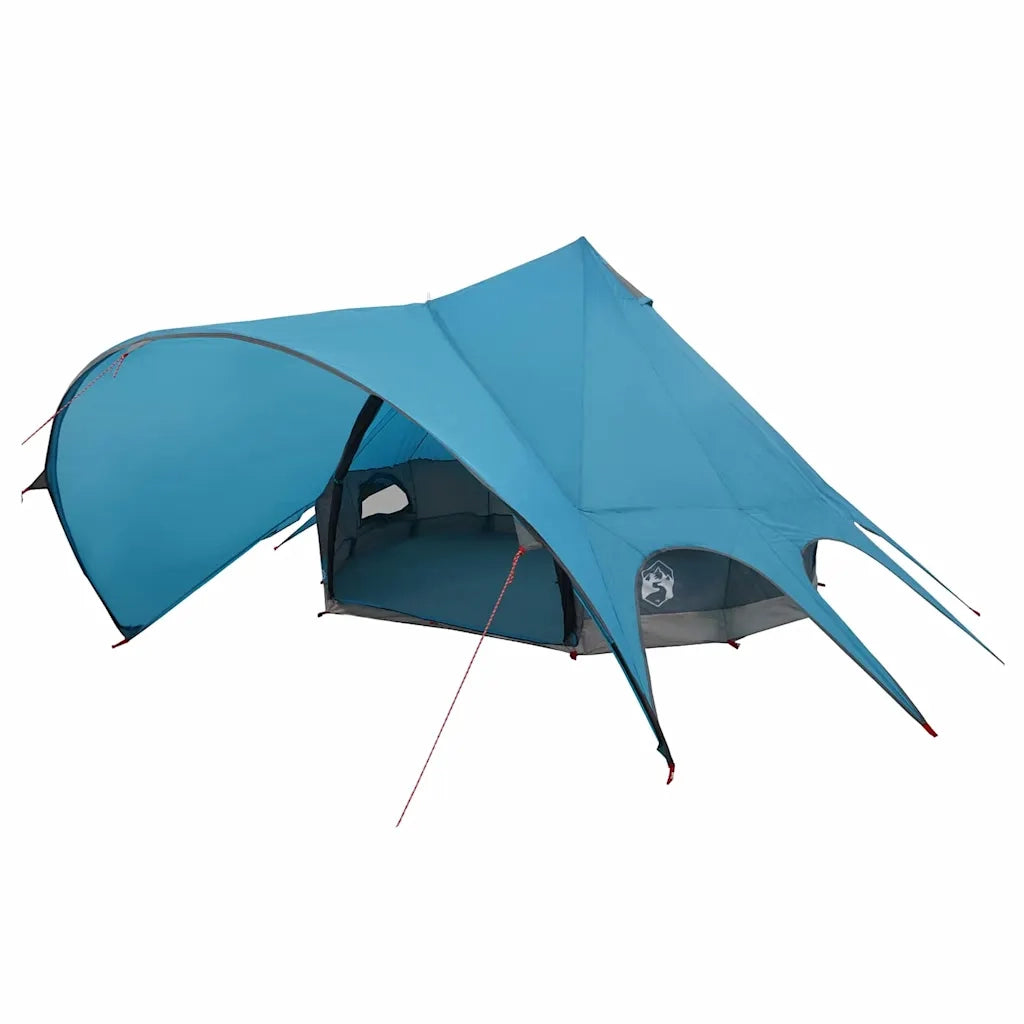 Tenda Teepee per 5 Persone Blu e Grigio 415 x 415 x 247 cm