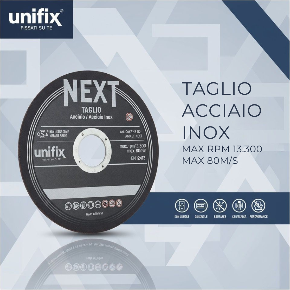 Mola da taglio next per acciaio materiali plastici lamiere sottili *** misura Ø 230 x 1,9 x 22 mm, confezione 1