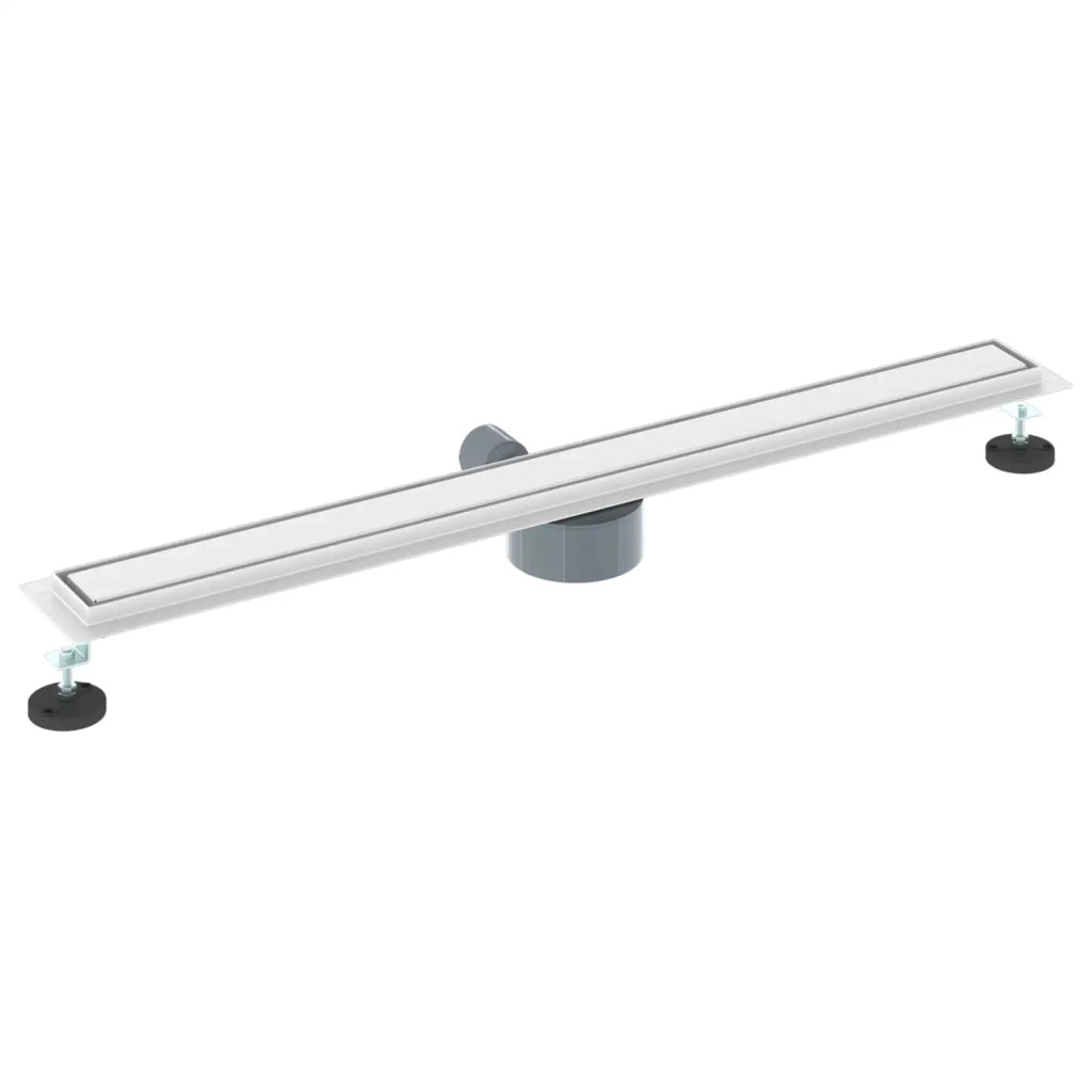 Scarico doccia 2-in-1 con sifone a 360° Argento 90 cm
