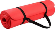 Mat di yoga 1/2 pollice extra spesso alta densità anti-lacerazione esercizio con cinturino portafoglio - Everyday Essentials