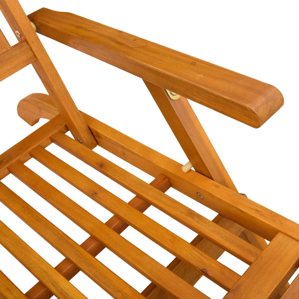 Lettino prendisole reclinabile e pieghevole 2 pcs