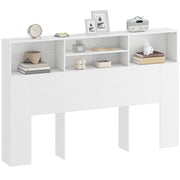 Testiera con cassetti e contenitore ¨C zephmum ¨C bianco 160x20.2x108.2 cm