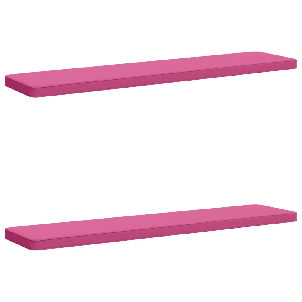 Cuscini per Panchina a 2 Pezzi VUGHT 2 pz 100% Poliestere Rosa 951623