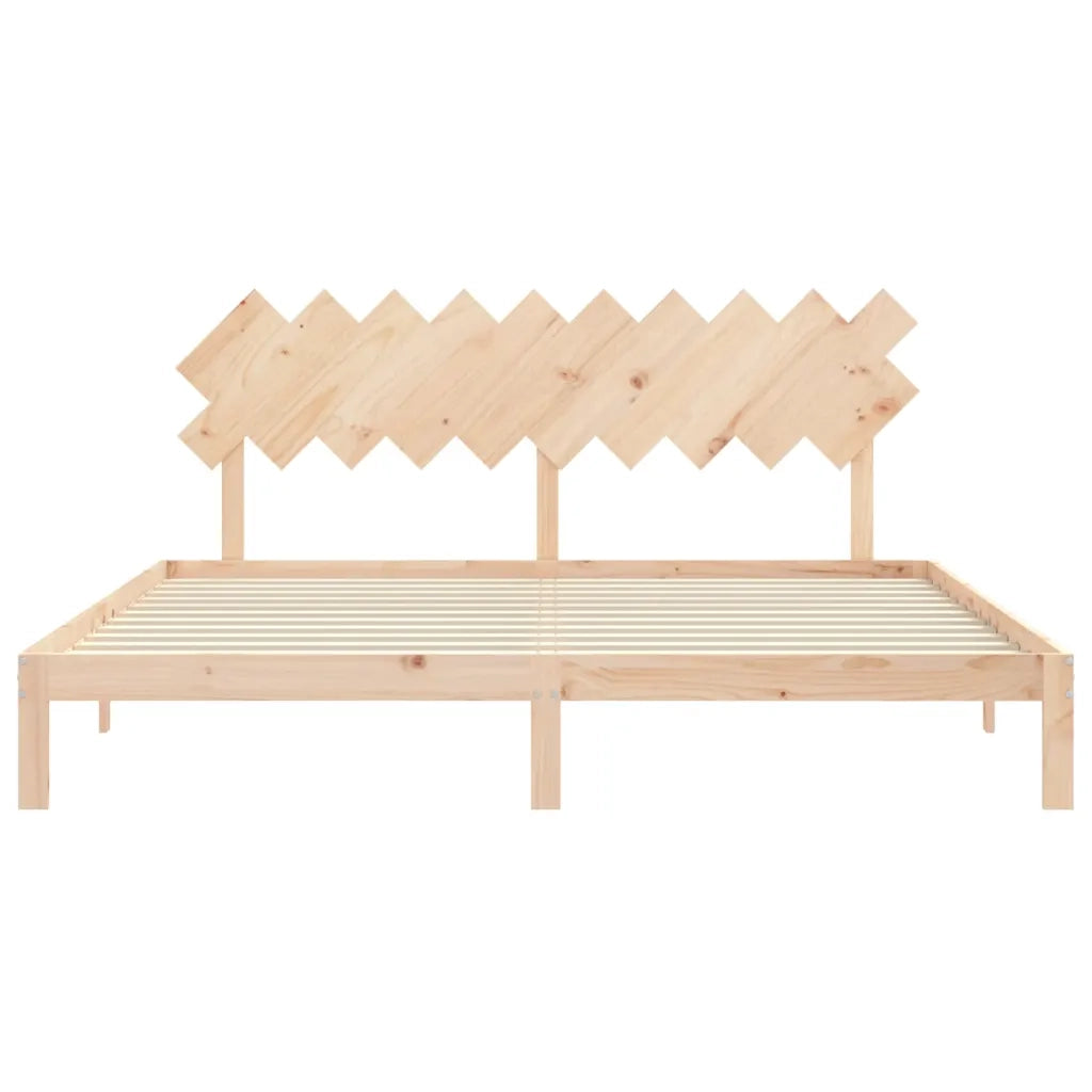 Giroletto senza Materasso 200x200 cm in Legno Massello di Pino 3193746
