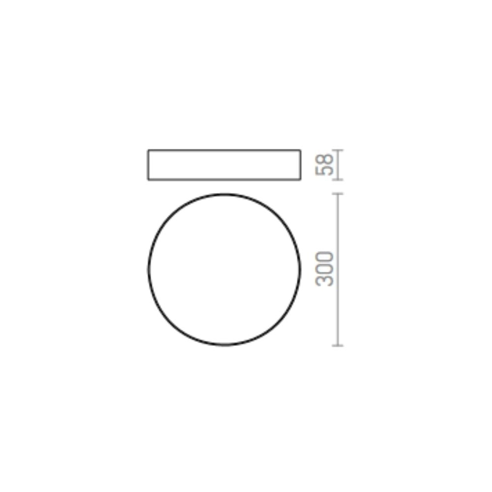 Plafoniera LARISA R 30 da soffitto oro perlato 230V LED 30W 3000K