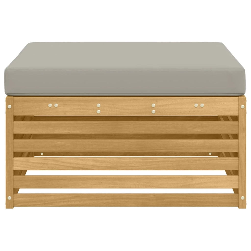 Poggiapiedi da Esterno Legno di Acacia Massello Bianco 901563