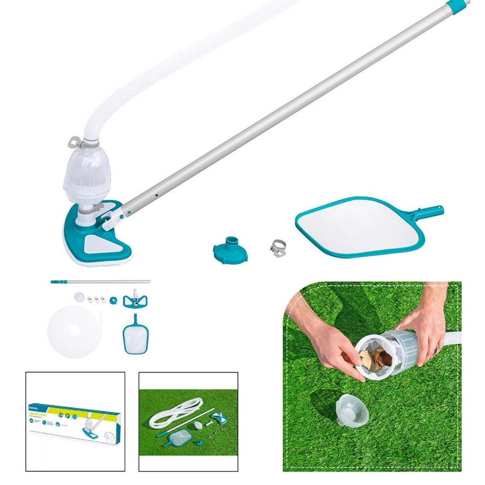Trade Shop - Kit Per Pulizia Della Piscina Aquaclean Compatibile Con Pompe Da 2.006 L/h 58234 -