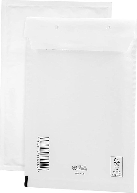 Enveloppe 100 pezzi - borse di spedizione C3 (225 x 175 mm) 13/C bianco - chiusura autostick