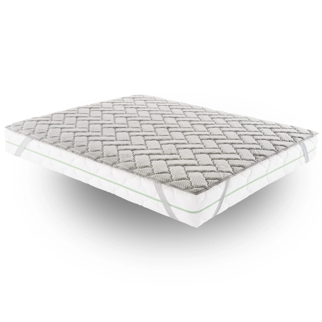 Topper Matrimoniale 160x200 in memory foam 3 cm con rivestimento Trapuntato con Elastico