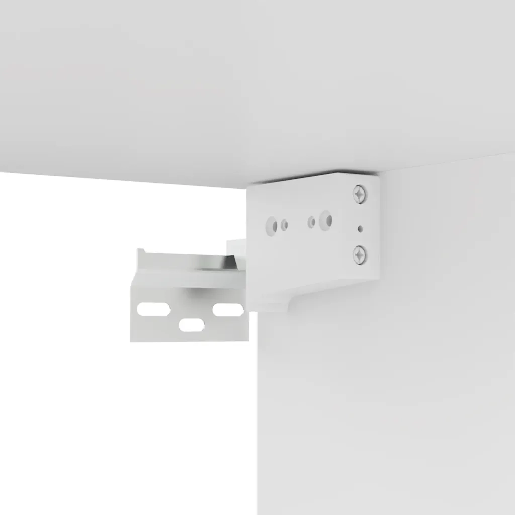Set Mobili Porta TV 4 pz-Credenza per TV Bianco in Legno Multistrato 600036