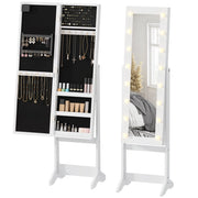 Armadio da bagno con specchio e cassetti ¨C Zephmum ¨C Bianco 60x50x180