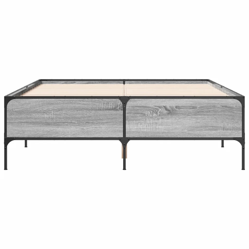 Giroletto Grigio Sonoma 140x200 cm in Legno Multistrato Metallo