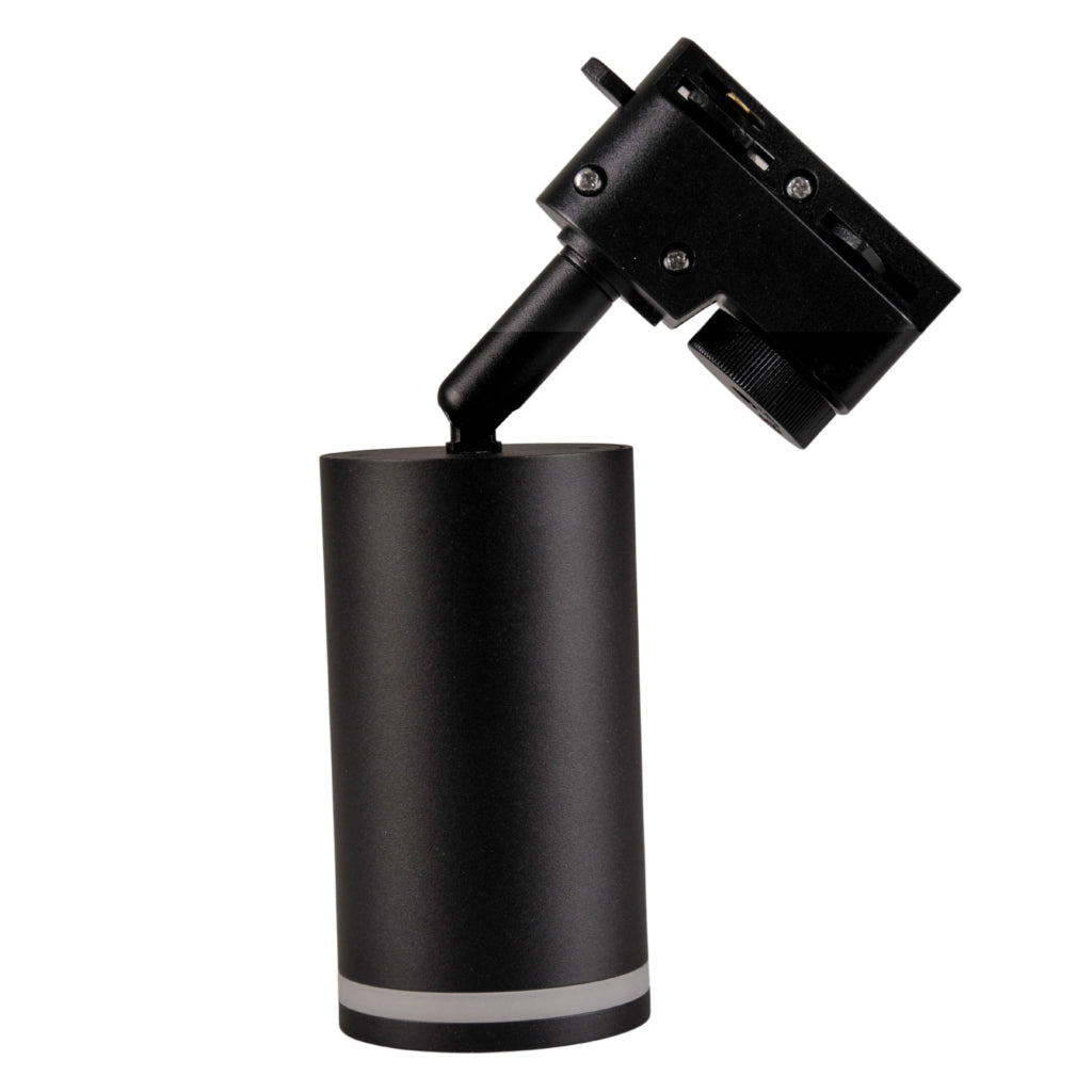 Kit binario PARIS Polux nero 6 faretti GU10 2x1m connettori
