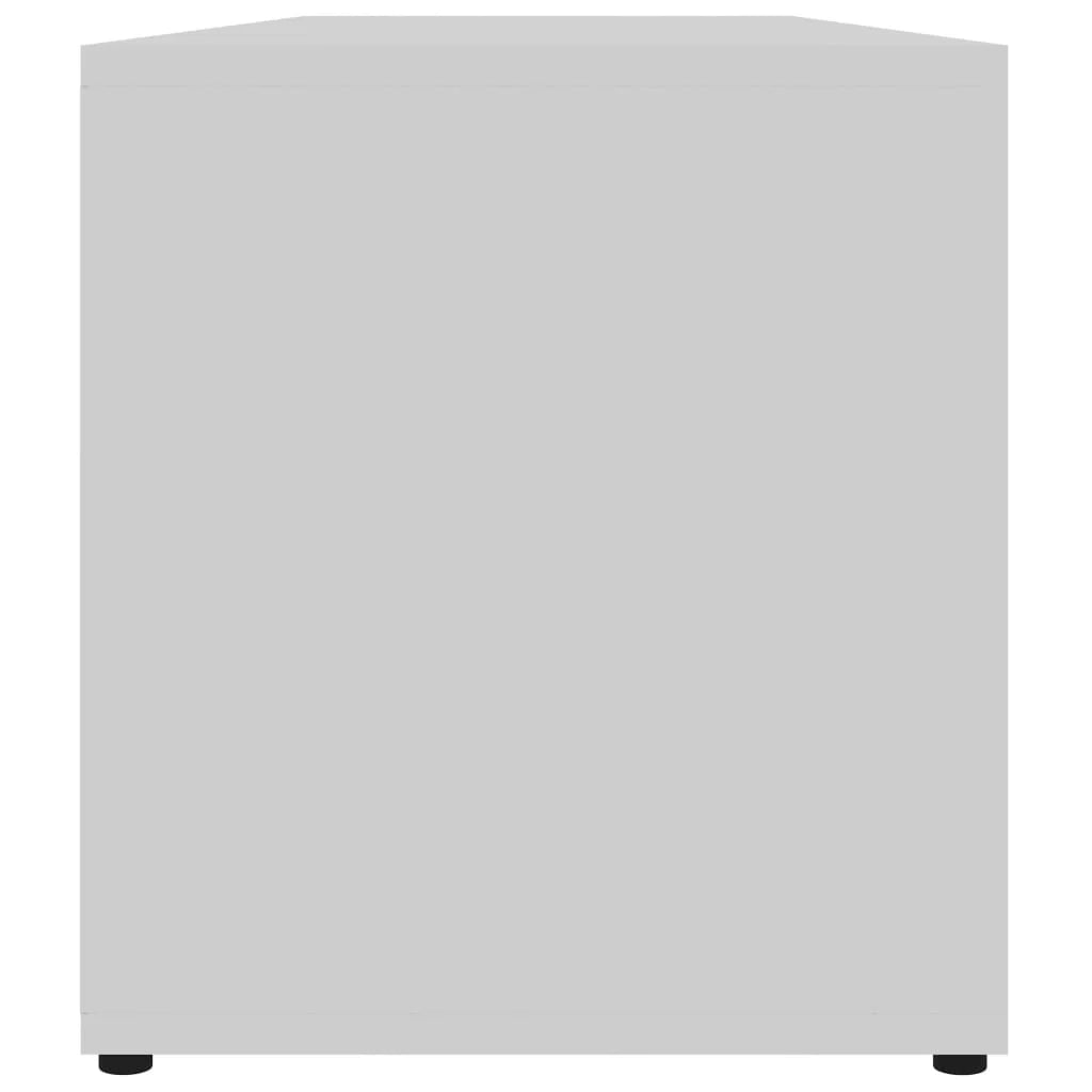 Mobile TV multimediale mensola TV credenza mobile TV sala da pranzo soggiorno camera da letto 120 x 34 x 37 cm legno ingegnerizzato bianco 02_0025855