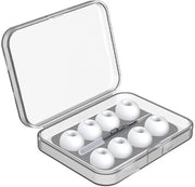 Orecchini di sostituzione con riduzione del rumore - Silicone - Blu - 9 pezzi inclusi con custodia di conservazione - Adatti a tutti gli adulti
