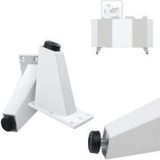 Piedini Antiscivolo 4 pezzi - Elevazione 7,5 cm - Lega di alluminio - Riduzione del rumore - Adatti per cucina/bagno - Elevatori di mobili