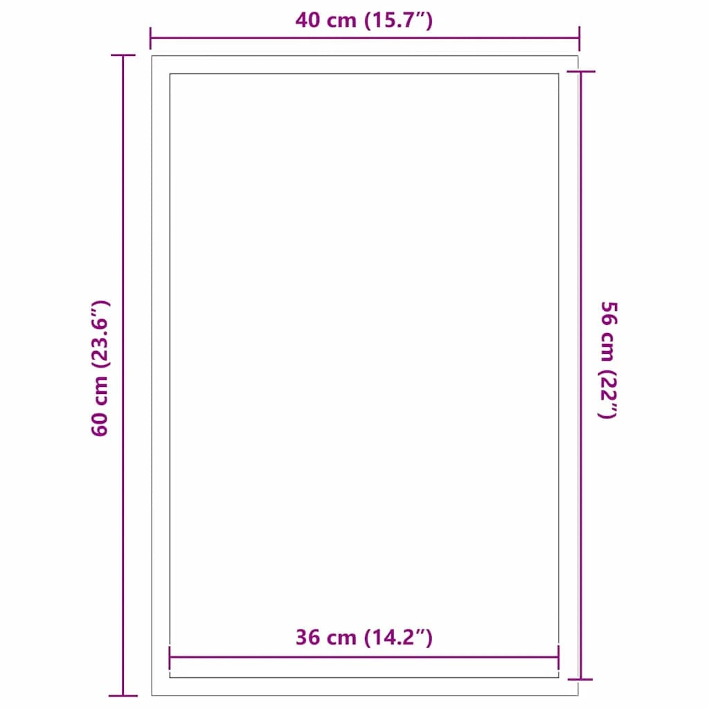 Zerbino d'ingresso moderno rettangolare 40 x 60 cm superficie antiscivolo design elegante polipropilene nero 02_0058137