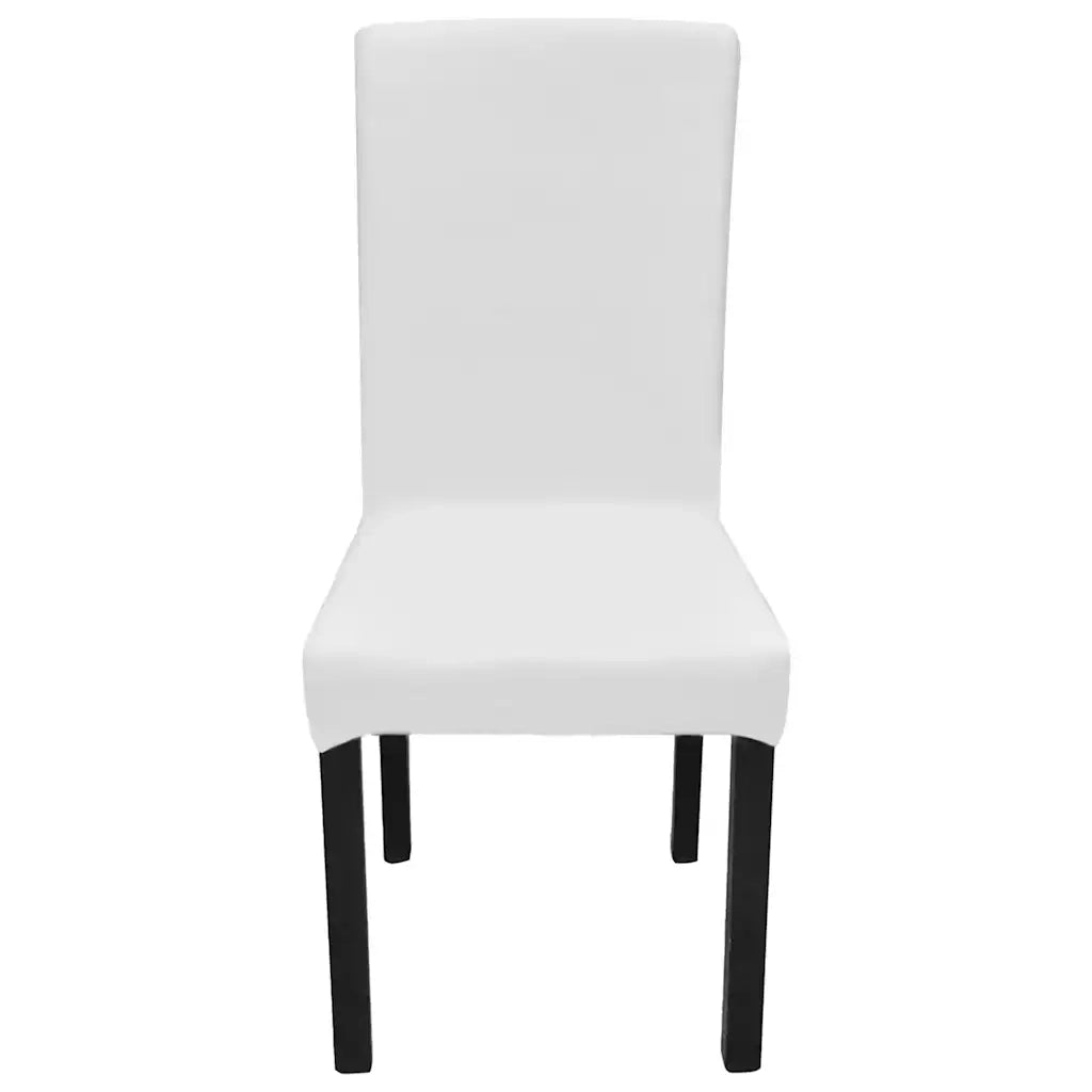 Coprisedia Elasticizzata Dritta Set 6 pz Bianco CFW9089743