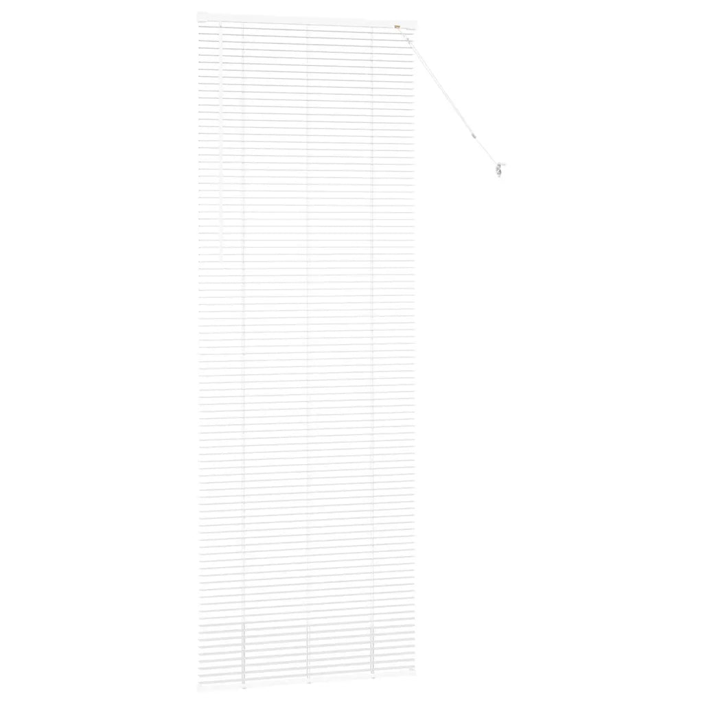 vidaXL Tenda per Finestra con tende Manuale Bianco Alluminio
