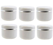 Contenitore in plastica da cosmetici 50G - 6 pezzi - Diversi coperchi - Riciclabile - Buona chiusura - Sicuro e di alta qualità - Vaso