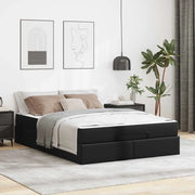 Struttura letto con materasso Altro 2 pcs Nero PVC 3399425