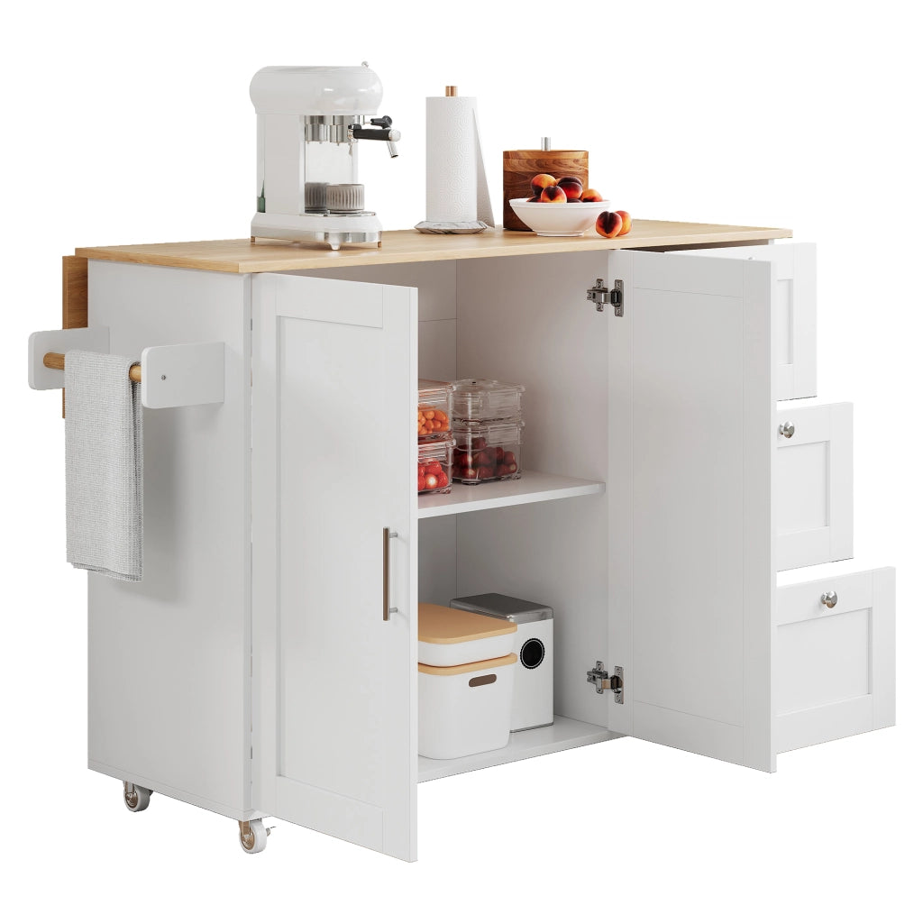 Tavolo da Cucina Allungabile con Cassetti e Ripiano ¨C MINIMAL ¨C Rovere, 135x44x90 cm