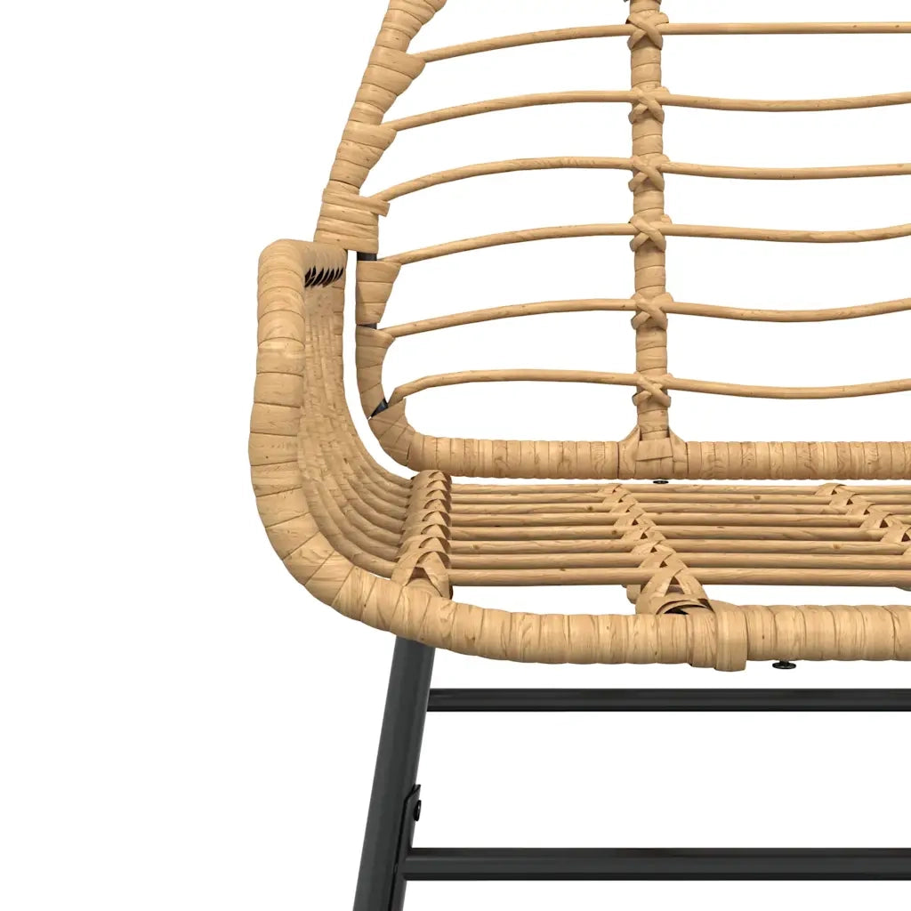 Set da Pranzo da Giardino 9 pz Polyrattan Vetro 3334547