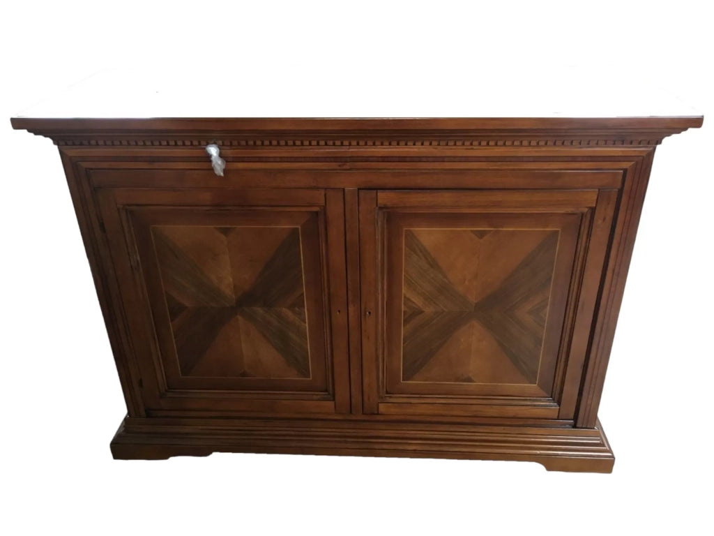 Madia credenza legno 2 ante 2 noce bassano l.160 p.53 h. 115 - Mobili 2G