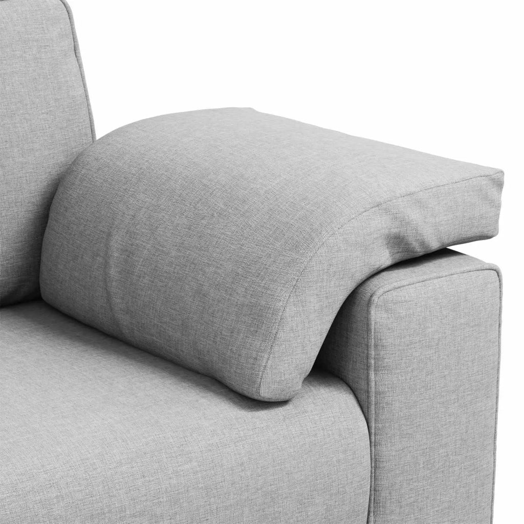 Divano a due posti Grigio Nuvola 160 cm Tessuto 4105225