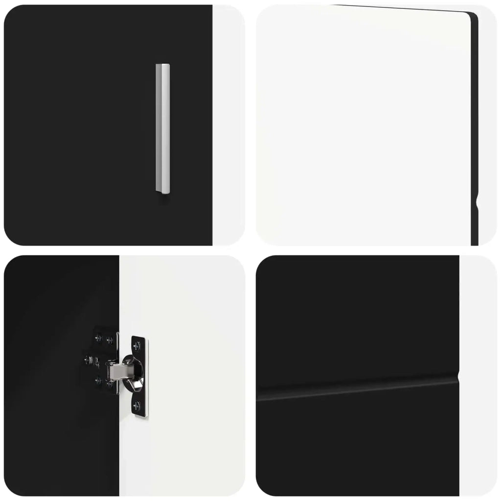 Credenza FLORIN Nero 88,5 x 30,5 x 55,5 cm Legno multistrato 880292