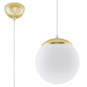Lampada a sospensione Franco 20 oro Pure Lume E27