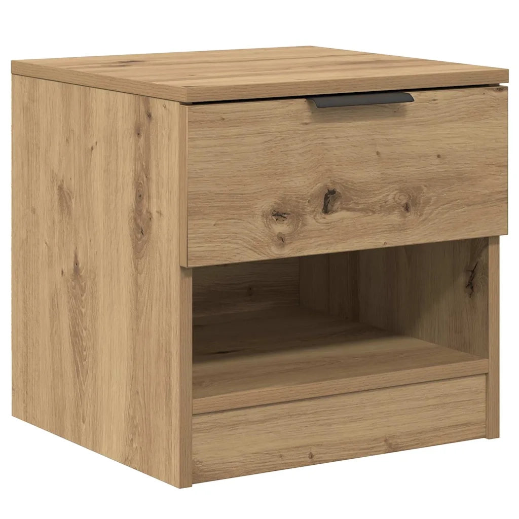 Armadietto per letto 2 pcs Rovere artigianale 40 x 39 x 40cm