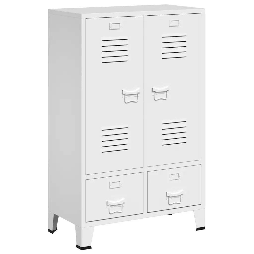 Armadio Industriale Bianco 67x35x107 cm in Acciaio CFW3116011